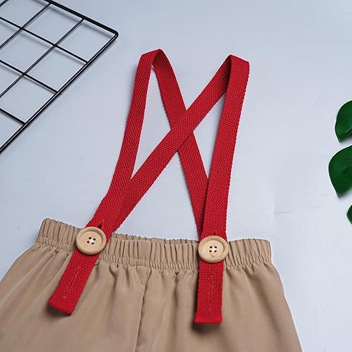 Miniatura 6 de IBAKOM Disfraz de Halloween para bebé, astronauta, bombero pirata, pantalón con tirantes, para niños, disfraz de cosplay