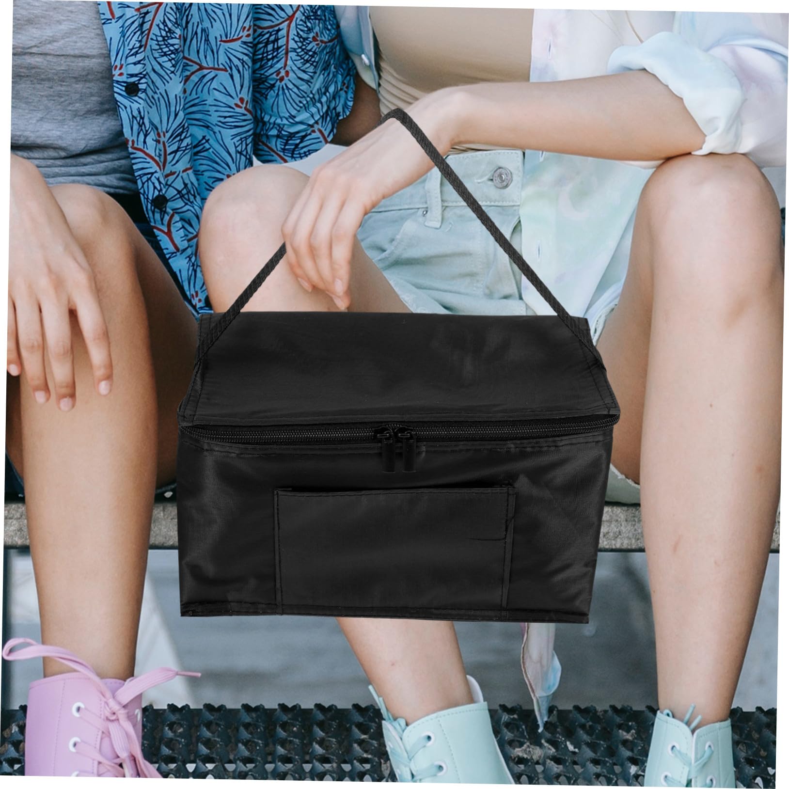 Bolsa Isotérmica Portátil de Oxford Bolsa de Almuerzo Aislada con Asa para Picnic Camping Trabajo y Almacenamiento de Alimentos