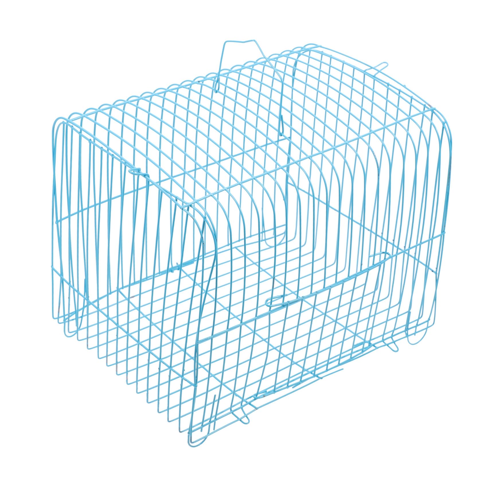 COLLBATH Portable Parrot Travel Carrier Metal Bird Cage with Spacious Design Breathable Wire Structure for Outdoor Fun for Parakeets and Pets
