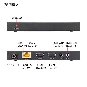 Amazon | サンワサプライ HDMIエクステンダー(4K対応・120m延長