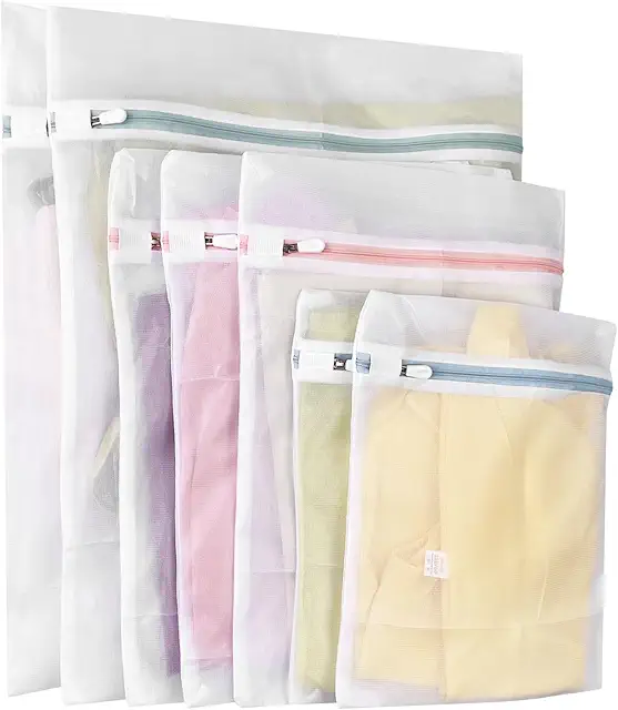 Filet à Linge Machine à Laver - 7 Pièces avec Sacs 3 Tailles pour Protéger Vêtements