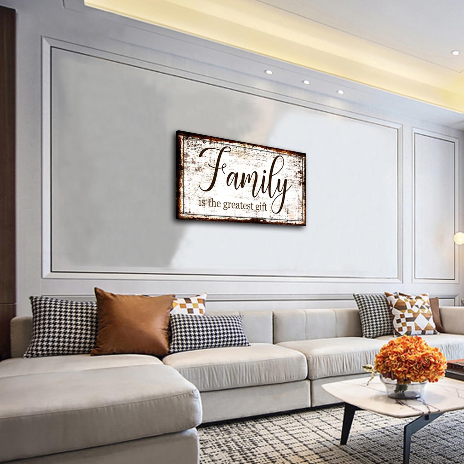 Amazon.com: Family Canvas Wall Art for Living Room - Greatest Gift