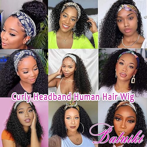 Miniatura 8 de Sin encaje al frente pelucas con cuerpo ondulado cabello virgen brasileño cabello humano pelucas largas de cabello ondulado natural con flequillo