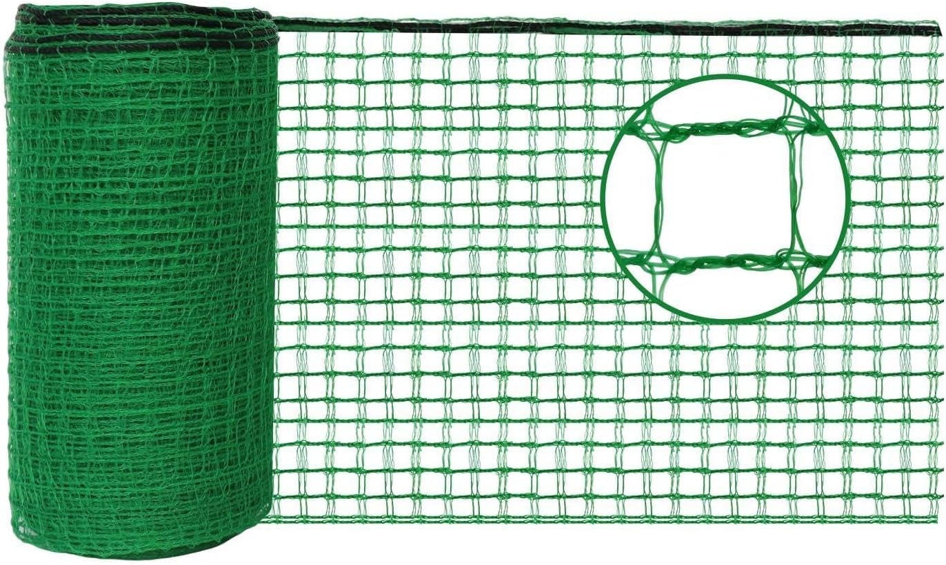 Plastic Mesh Fencing 6FT x 100FT, Garden Bird Netting & Deer Fence, Temporary Animal Barrier for Deer Pets Rabbits Chickens Wildlife, Green Protective Netting for Plants Fruit Vegetables