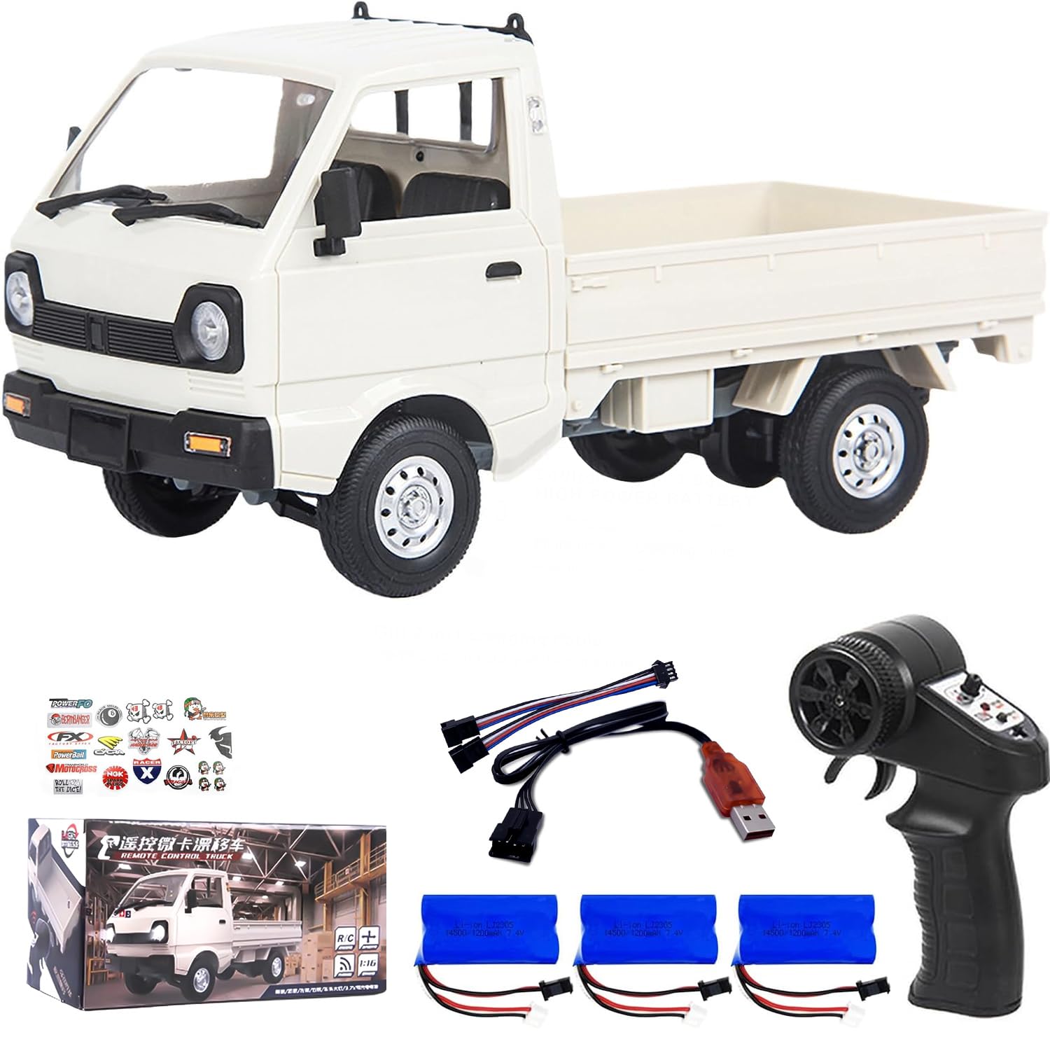 Amazon.com: LEOSO WPL D12 RC Truck 1/10 RC Crawler 2.4G Drift RC