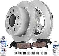 Vista 19 de Detroit Axle - Kit de freno delantero para Mercedes Benz ML320 1998-2003, 2003-2005 ML350, 1999 ML430 Rotores de freno y pastillas de freno
