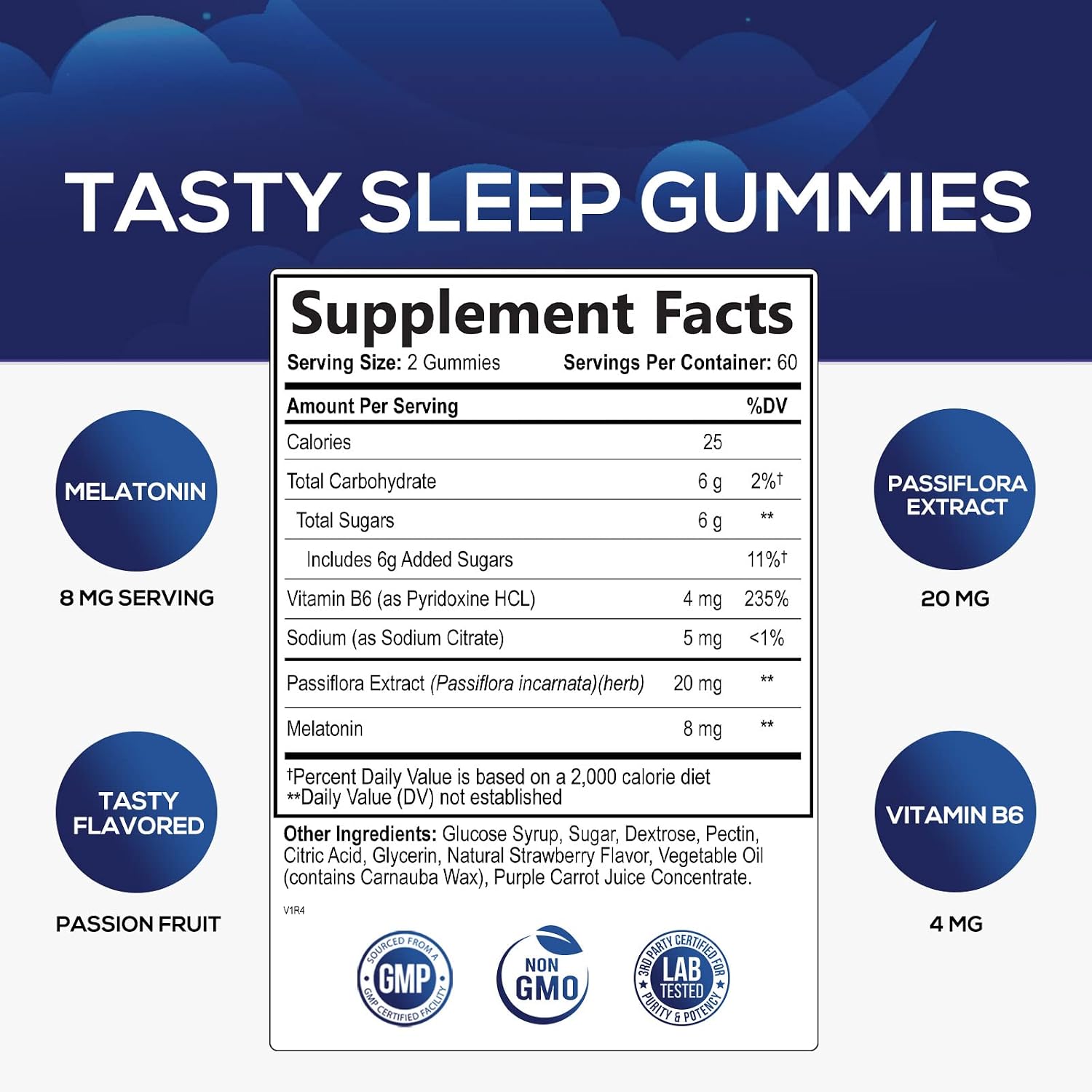 Nature's Melatonin Sleep Gummies - Extra Strength Melatonin Gummy 8mg, Helps You Fall Asleep for Occasional Sleep Support, Sleep Supplement for Adults, Vegan, Non-GMO, Strawberry Flavor - 120 Gummies