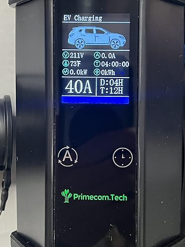 Miniatura 2 de PRIMECOM Cargador de vehículo eléctrico de nivel 2 de 30 pies (220 V240 V) (EV) de 32 y 40 amperios 6-50P, 10-50P, 14-50P para pernos, Tesla, Kona,