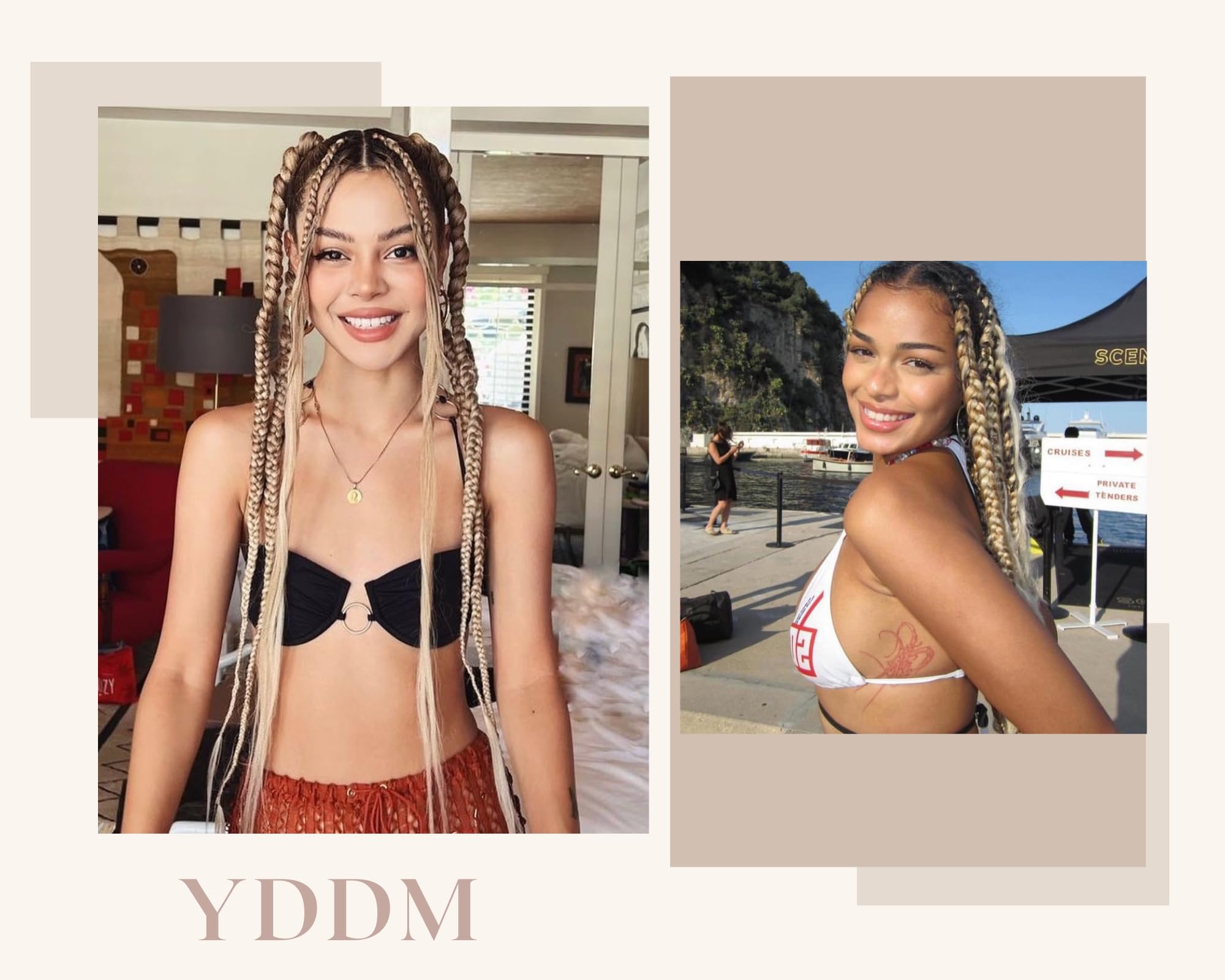 YDDM Capelli Per Treccine Africane Morado Extension Treccine Texture Yaki Easy Install per Principianti 32 Pollici 3 Pezzi Capelli Leggeri e Naturali per Box Braids, Twist e Crochet — view 36