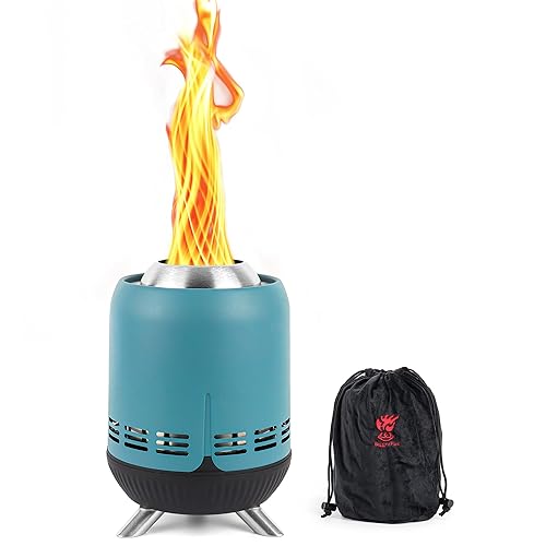 9 inch Portable Table Top Fire Pit, Tabletop Smokeless Fire