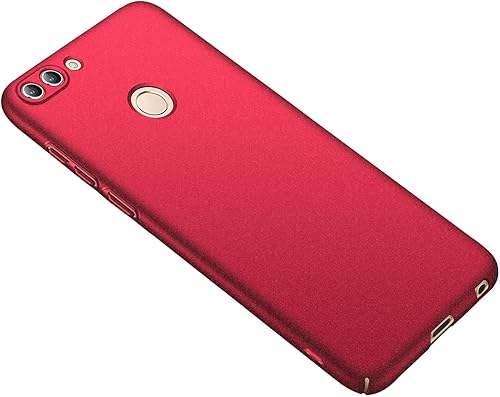 Jinghuash Kompatibel mit Huawei Smart HA lle Ultra DA nn Matt HandyhA lle Hard Cover Hardcase Anti-Kratzer Anti-Fingerabdruck StoAYfest Case Cover Hart-PC SchutzhA lle-Matt Rot