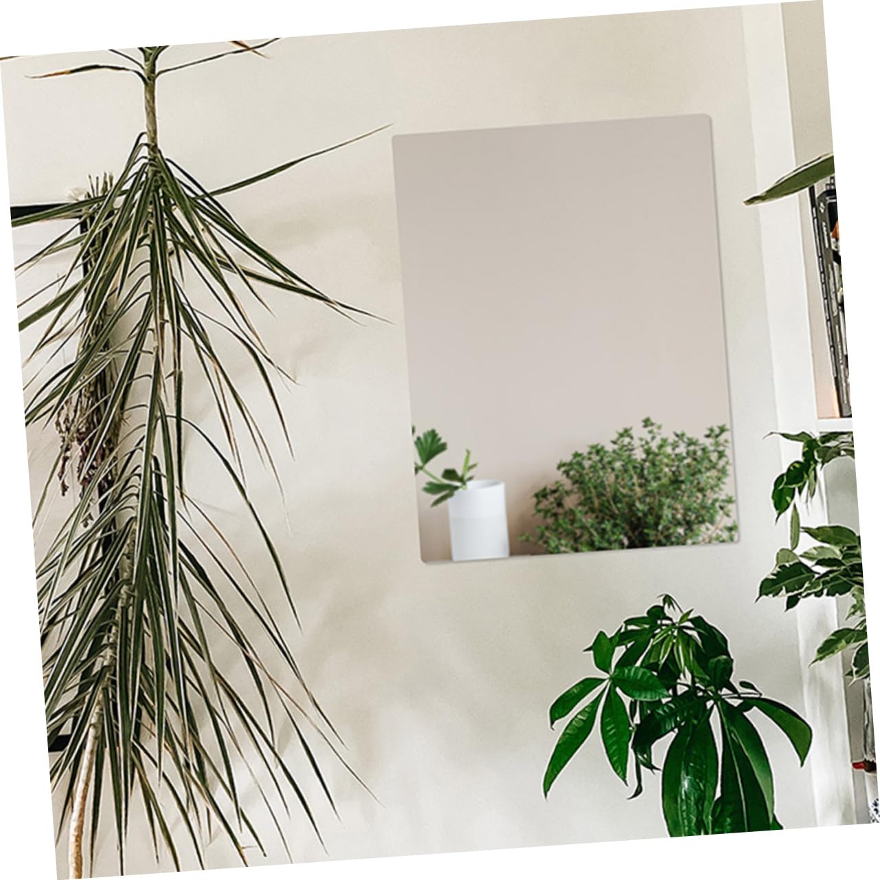 BESTYASH 4 pezzi Acrilico Autoadesivo Design per Decorazione Facile da e Installare per Bagni e