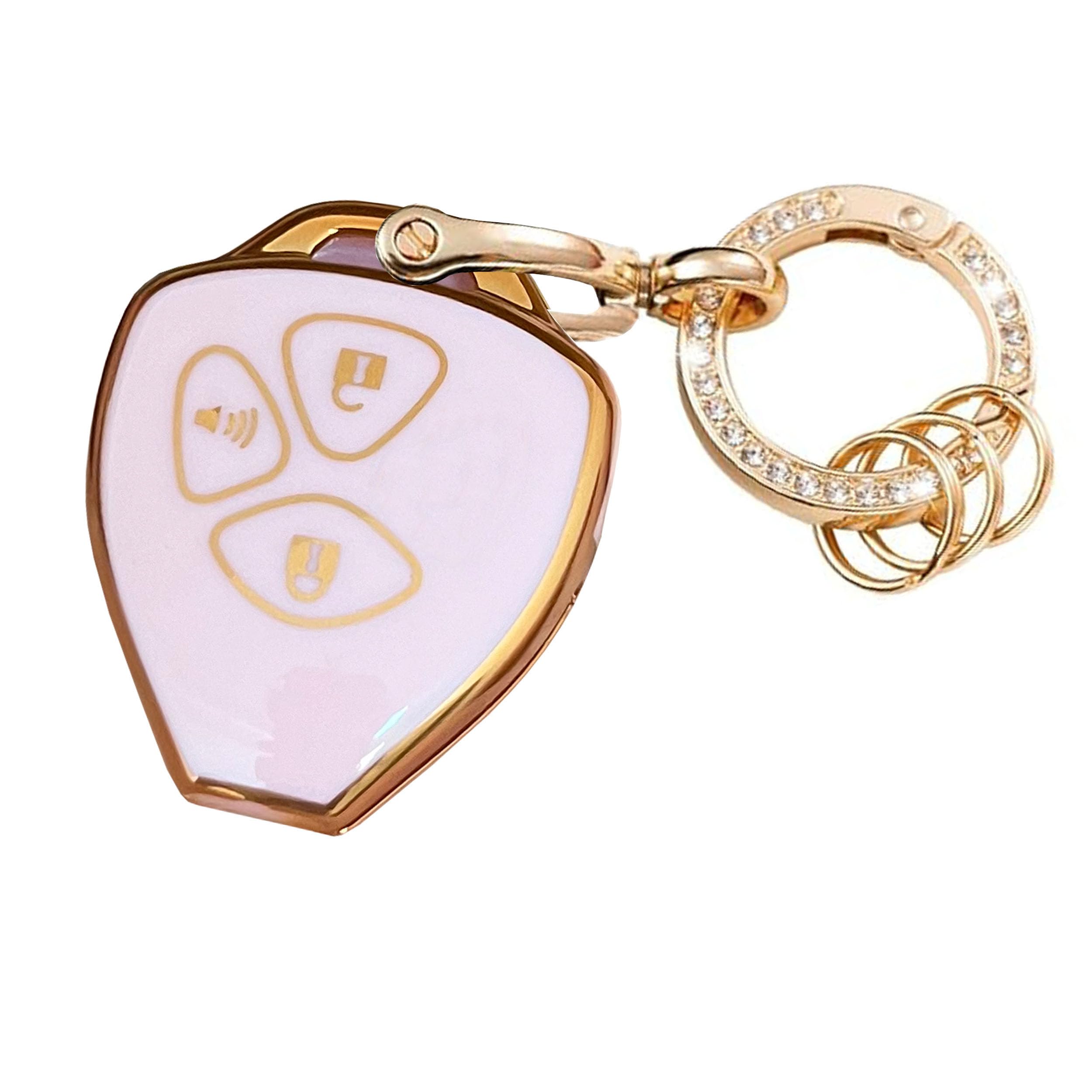 TAPAYICA for Toyota Key Fob Cover with Keychain Fit for Toyota Camry Avalon Matrix Corolla Land Cruiser