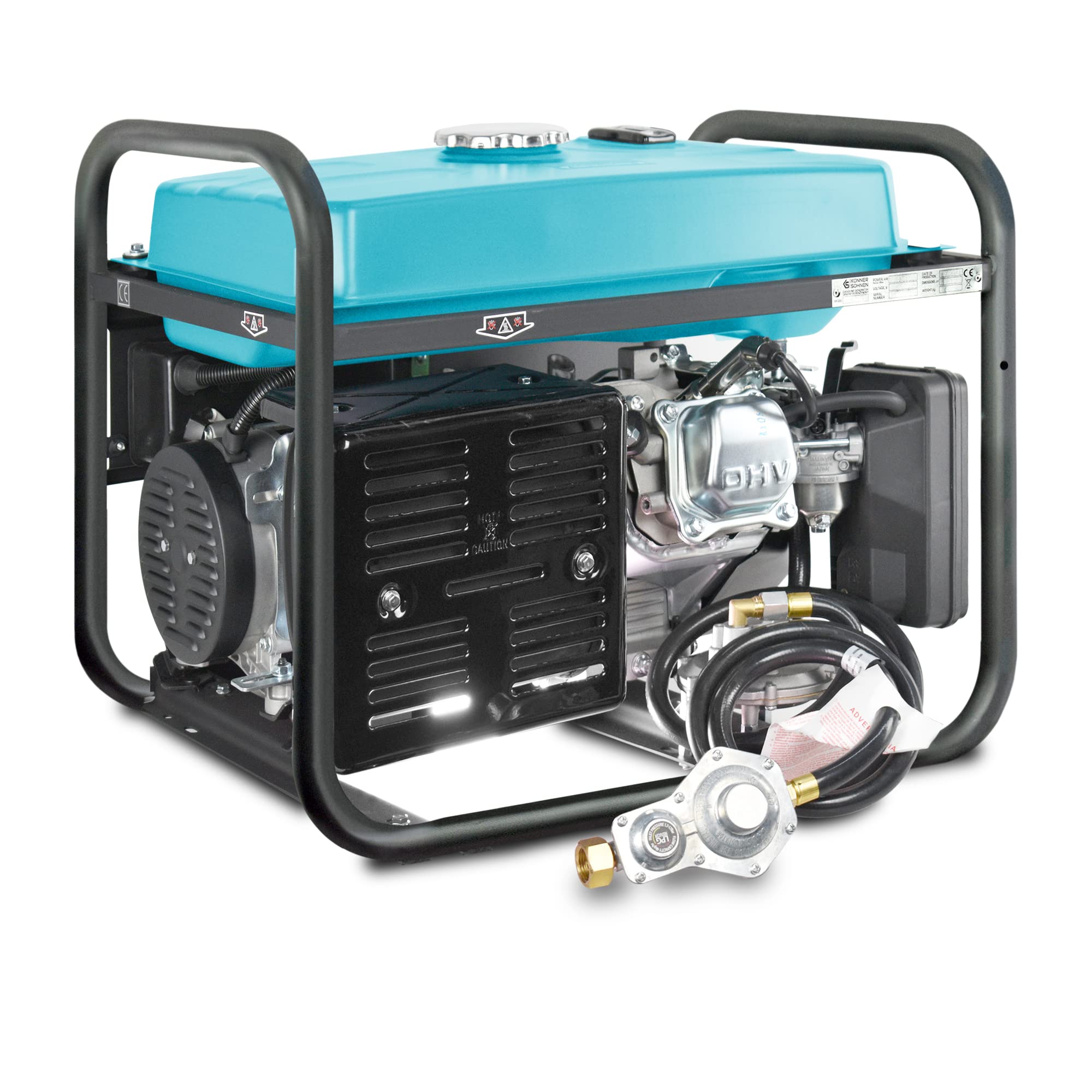 Generatore ibrido a benzina e gas KS 10000E G Serie DUAL FUEL potenza massima 8000W, 1x16A, 1х32 (230V), 12V, regolatore automatico di tensione (AVR), protezione sovraccarico e cortocircuito…