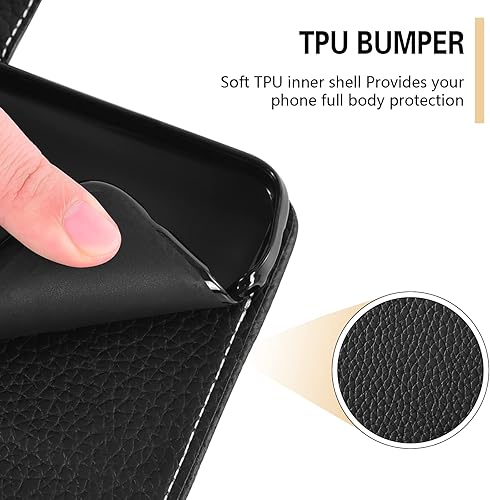 Miniatura 8 de Asuwish Funda de teléfono para Moto G7 Power/MotoG7 Supra/Moto7 Optimo Max con protector de pantalla y cubierta para cartera, soporte para tarjetas,