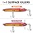 TRUSCEND Pencil Fishing Lures with Double Floating Rotating Tail, Surface Pencil Popper, Long Cast Premium Bass Bait with Rattle, Fishing Teasers Swimbaits for Freshwater Saltwater