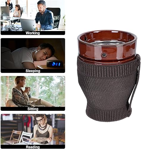 Miniatura 8 de EXCEART Moxibustion Pot Ceramic Moxa Burner Moxibustion Cup Moxa Stick Burner Holder Portable Scraping Pot Productos de acupuntura