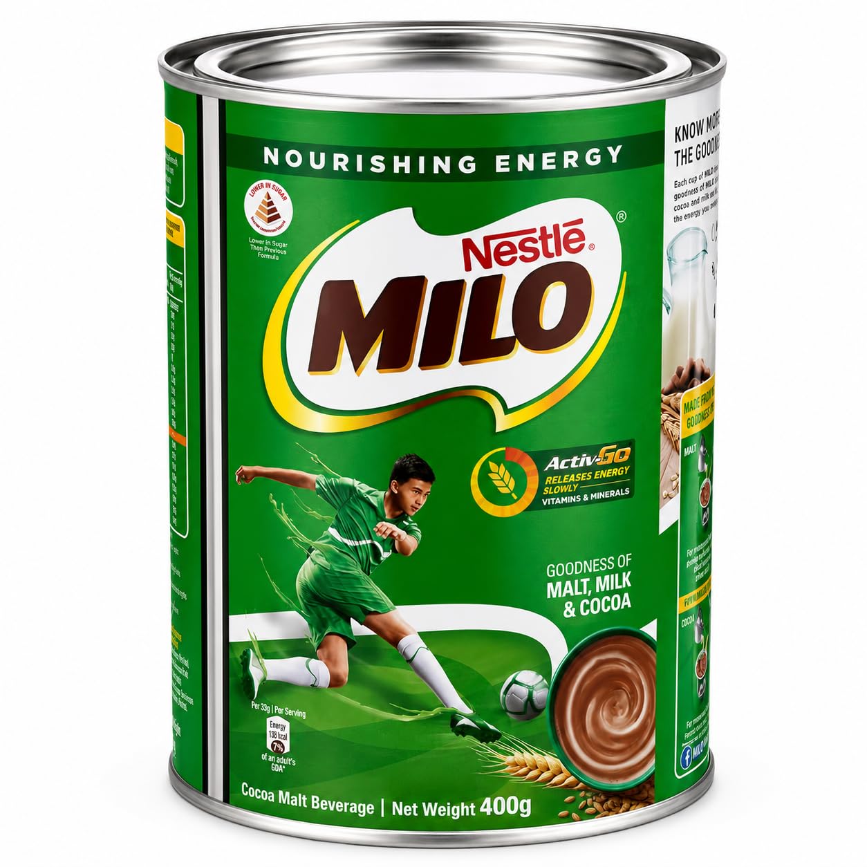 Milo Bebida Instantánea de Chocolate (África) Paquete de 1 x 400 Gr 400 g