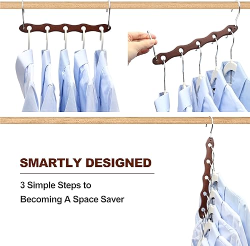 Miniatura 5 de Organizadores de armario y almacenamiento, organizador de armario, colgador para ropa pesada, organización de armario resistente y colgadores de