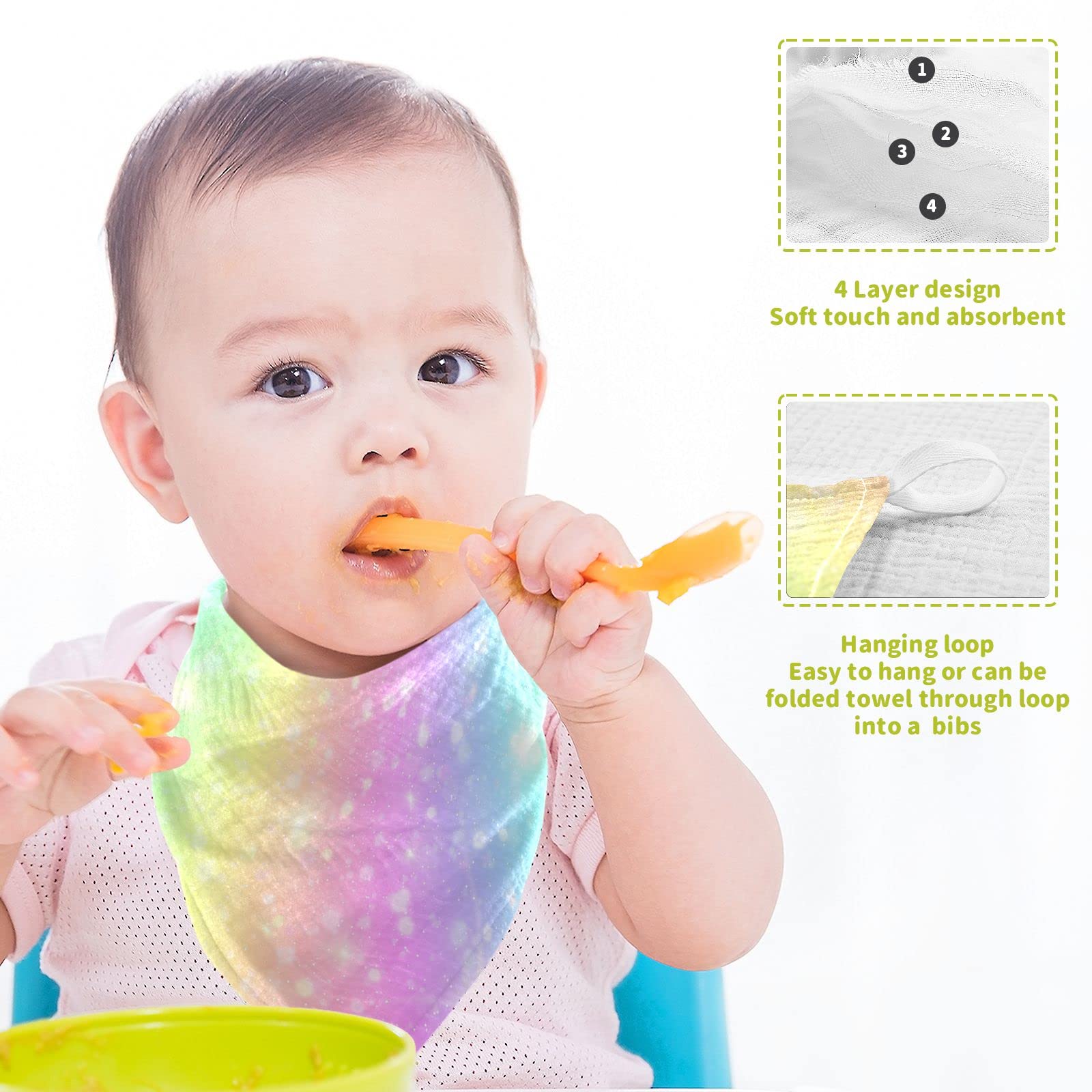 専用❤みかん❤もっちりニット×雲の6重ガーゼ⭐ハンドタオル