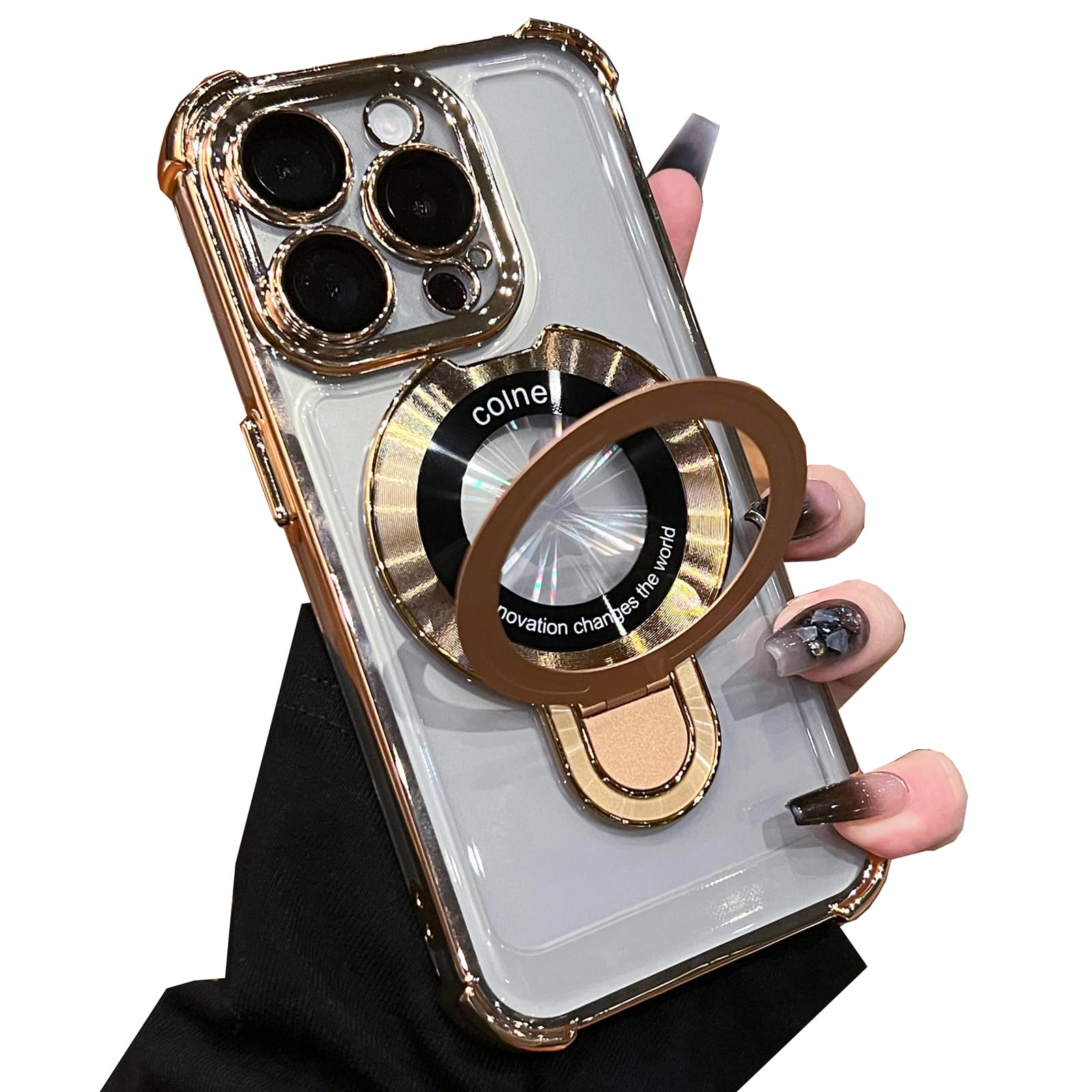 Amazon.co.jp: ZXDK 磁気見えないキックスタンドホルダー iPhone 15