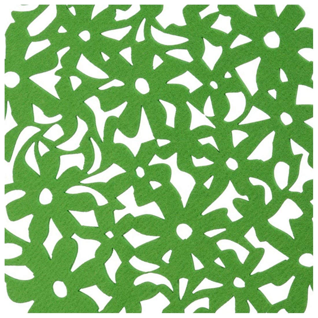 Napperon Tapisserie Ronde Table de Cuisine Dessous de Verre Tapis Vert (Vert)