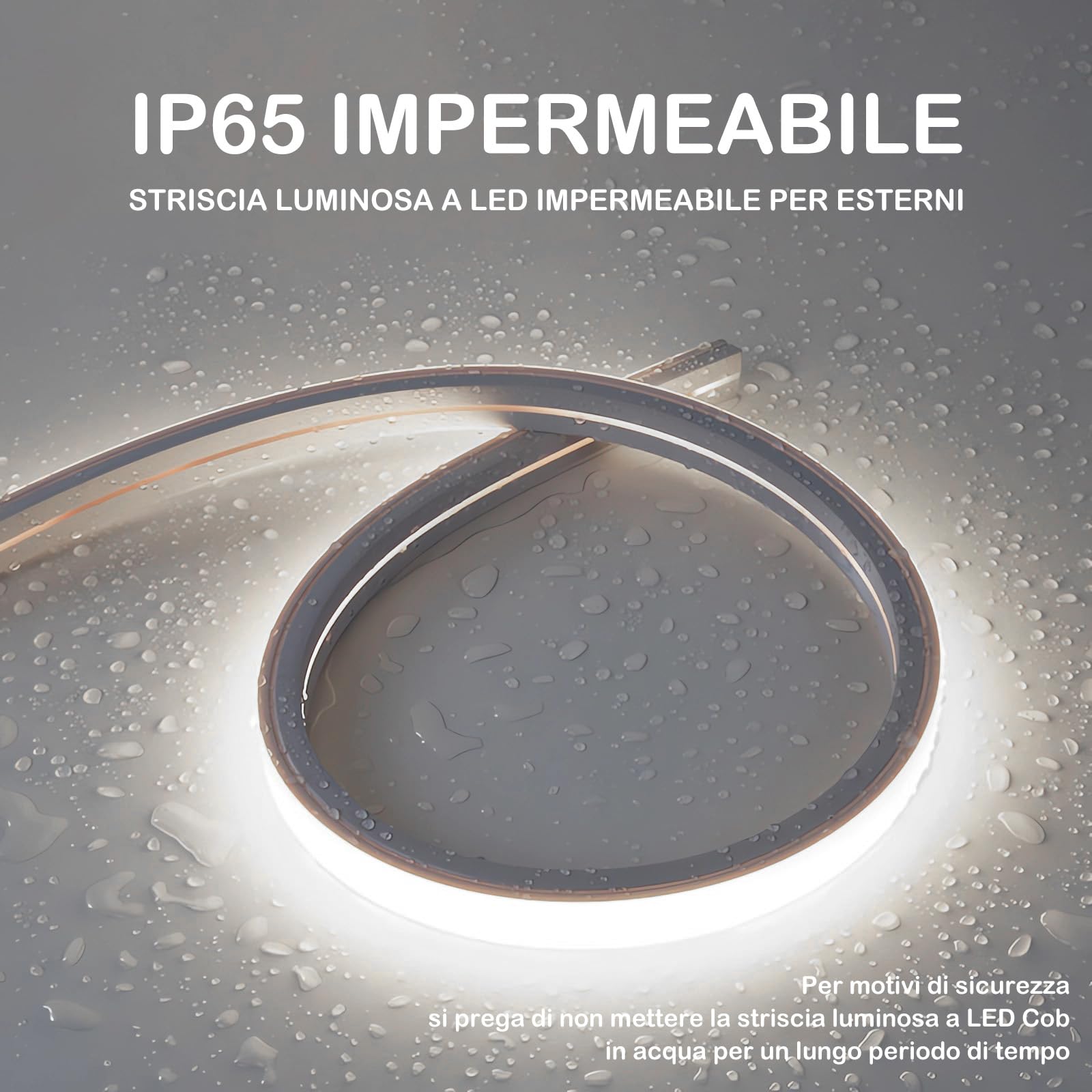 Striscia LED COB 220V IP65 Dimmerabile (4000K, 7m)