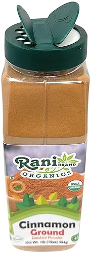 Vista 14 de Rani Canela en polvo (molida) Especias 16 oz (1 libra) 16.01 oz tarro de PET ~ Todo natural Sin sal Vegano Sin colores Apto para gluten