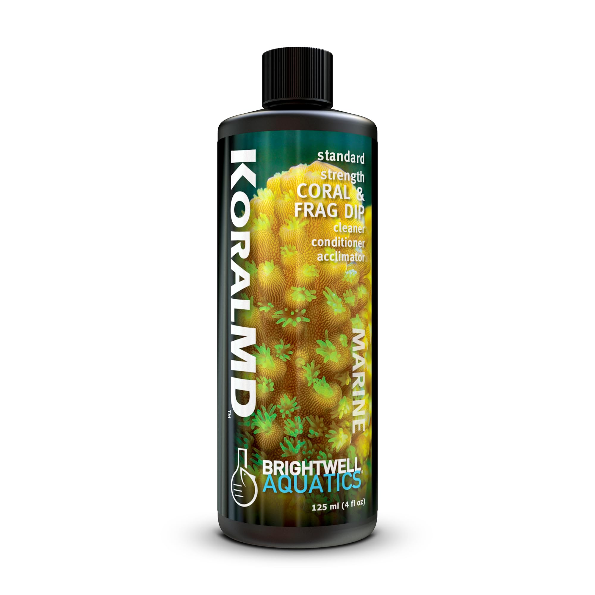 Brightwell Aquatics Koral MD - Standard Strength Coral & Frag Dip Cleaner & Conditioner Acclimator, 125 ml, KMD125