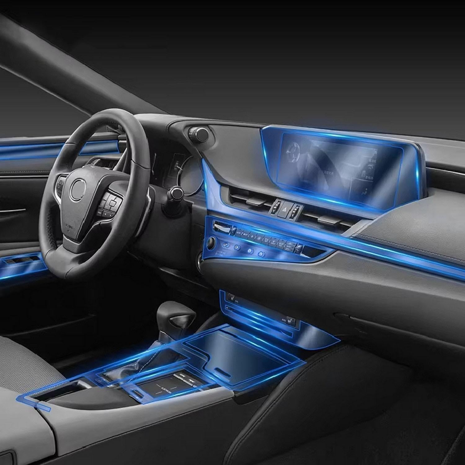 Film protection PPF anti-rayures mat en TPU pour console centrale Lexus ES