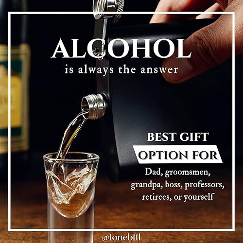 Miniatura 5 de Onebttl Frascos para licor con iniciales, frasco de cadera de acero inoxidable con monograma de 6 onzas para hombres y mujeres, divertido regalo