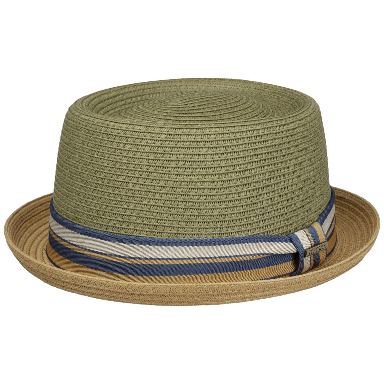Stetson Licano Toyo Pork Pie Straw Hat Men Lightweight UV Protection 40 Spring Summer Khaki
