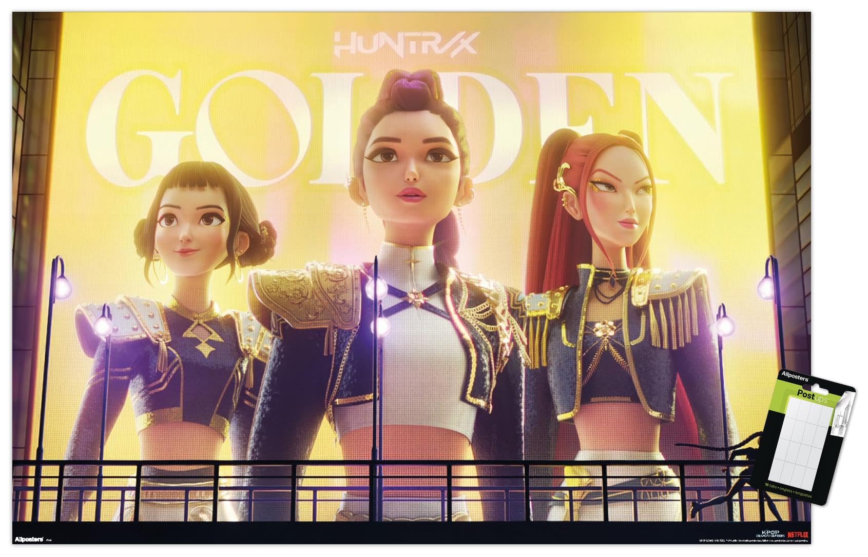 GOLDEN アニメキャラクターポスターa4紙沢光 Amazon.co.jp: Netflix KPop Demon Hunters (2025) - Huntrix