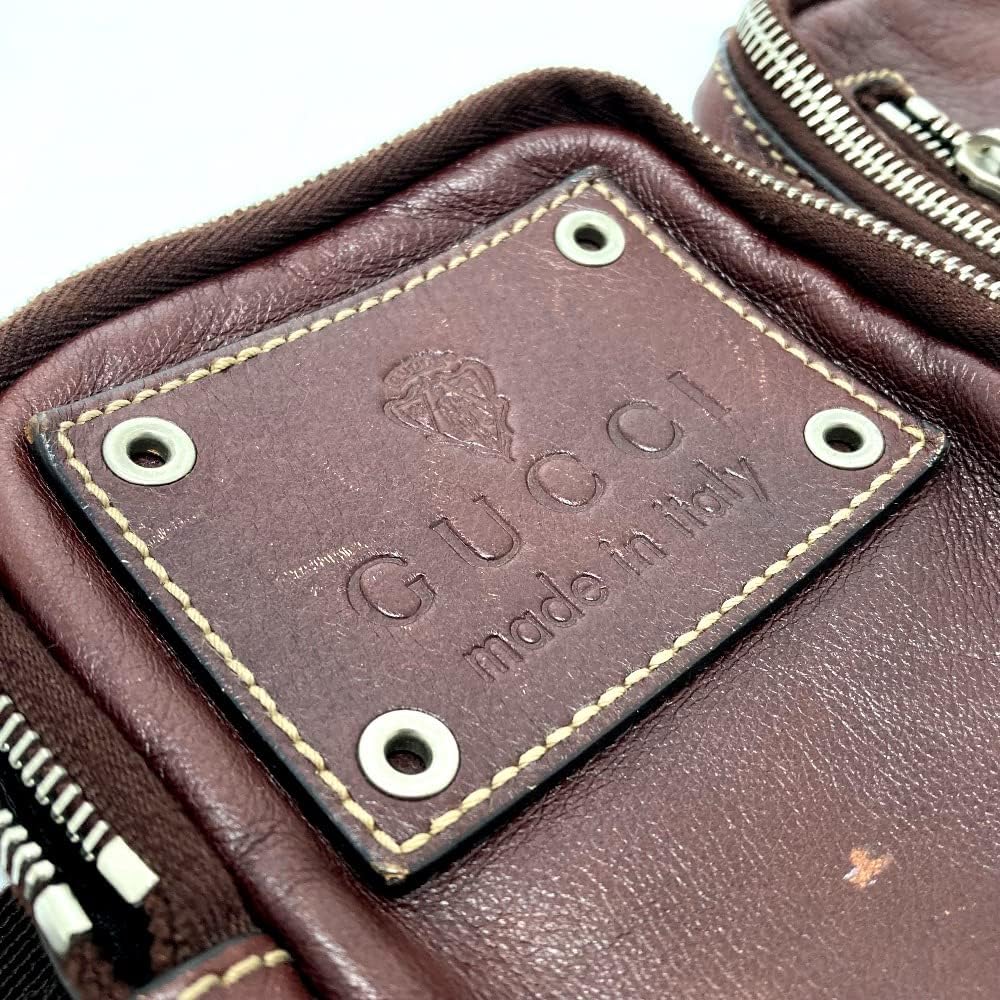 はナイロン Gucci - グッチ 201846 ロゴプレート ファスナー クロス