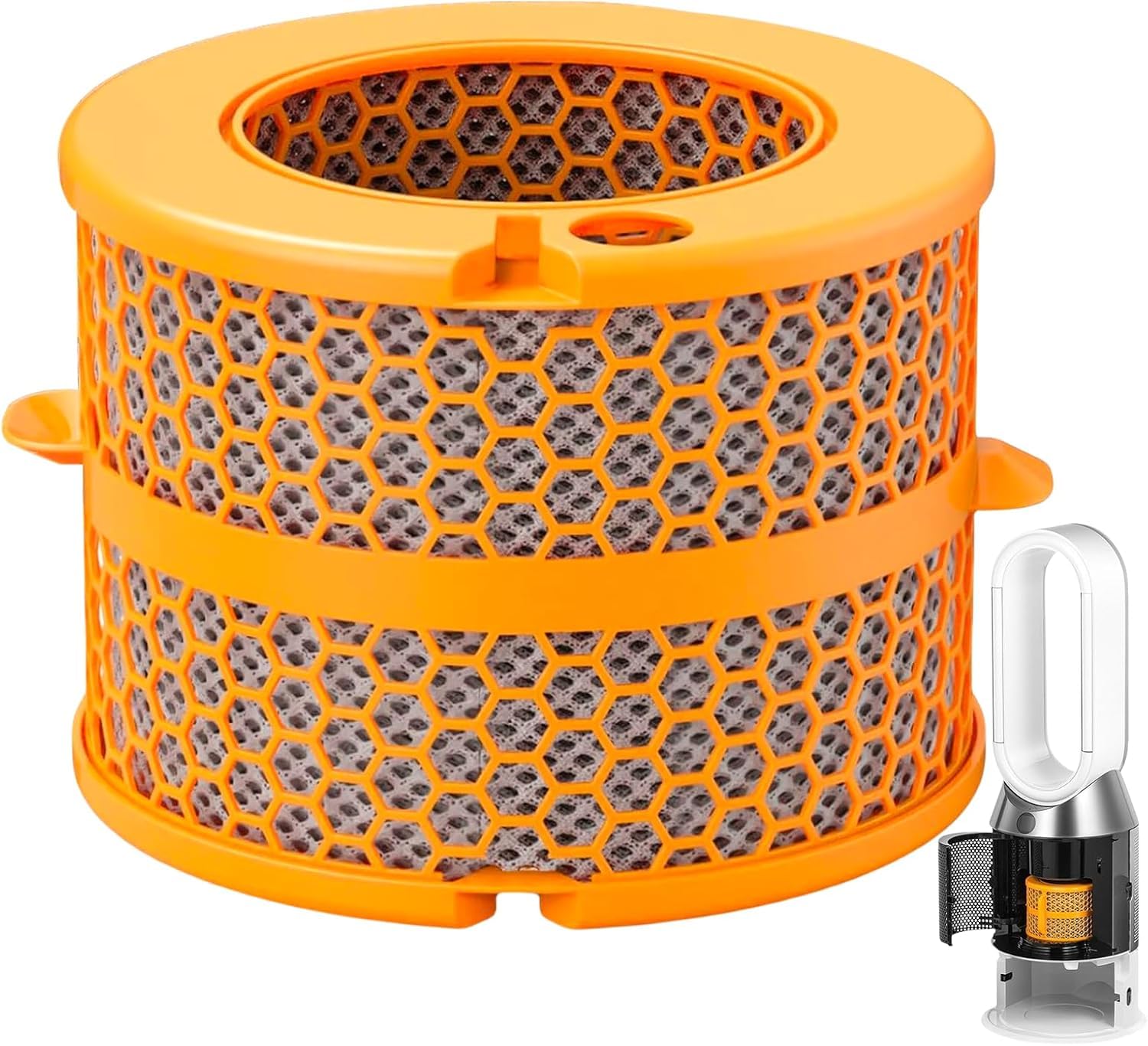Filtro per Dyson Depuratore D'aria Dyson Humidify+Cool PH01 PH02 PH03 PH04 PH3A, Purificatore D'aria, Filtro in Fibra di Carbonio, Ricambio per Dysón, Filtro di Ricambio al Carbone Attivo