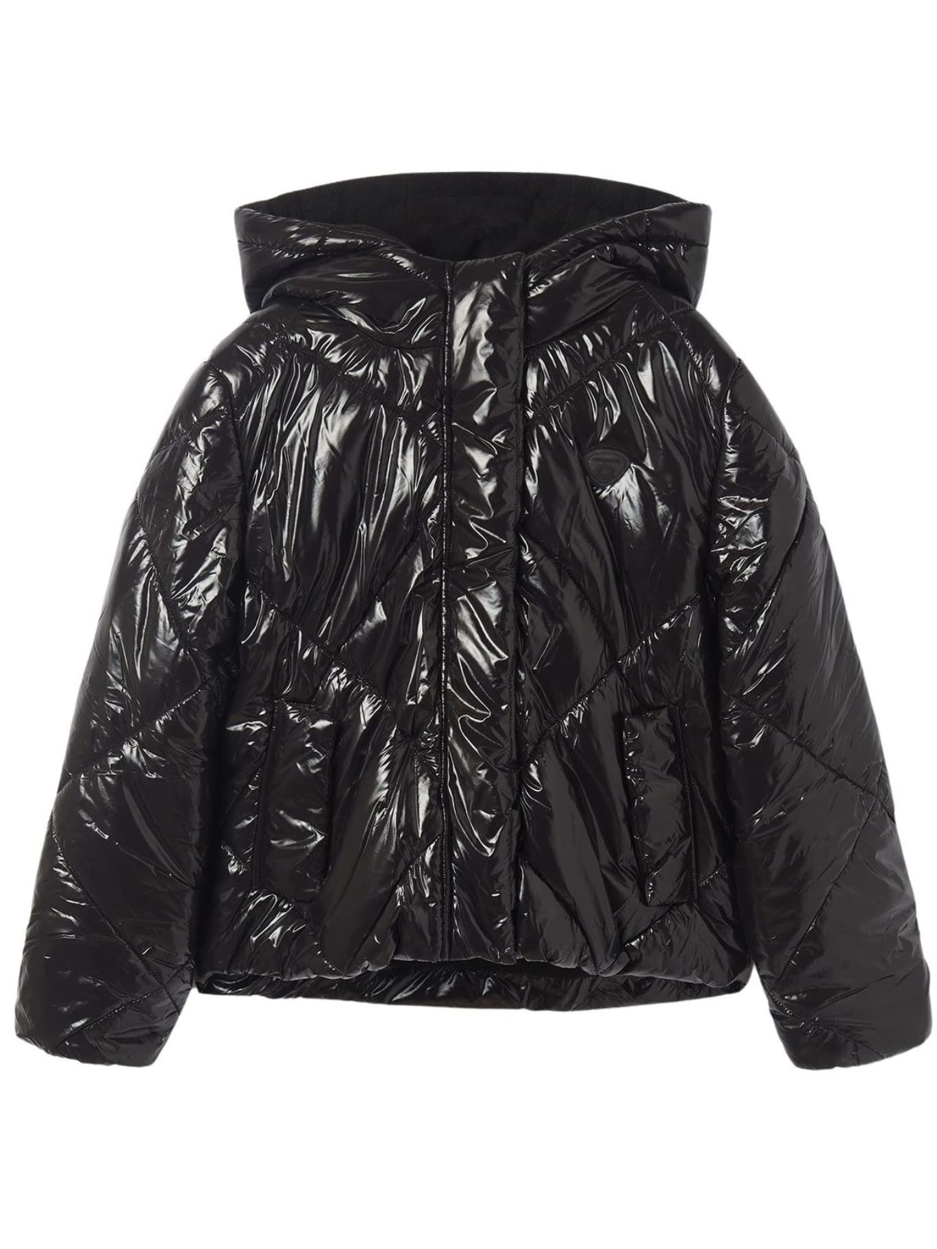 Mayoral Cappotto Imbottito Rombi per Bambine e Ragazze Nero 16 Anni (170cm)