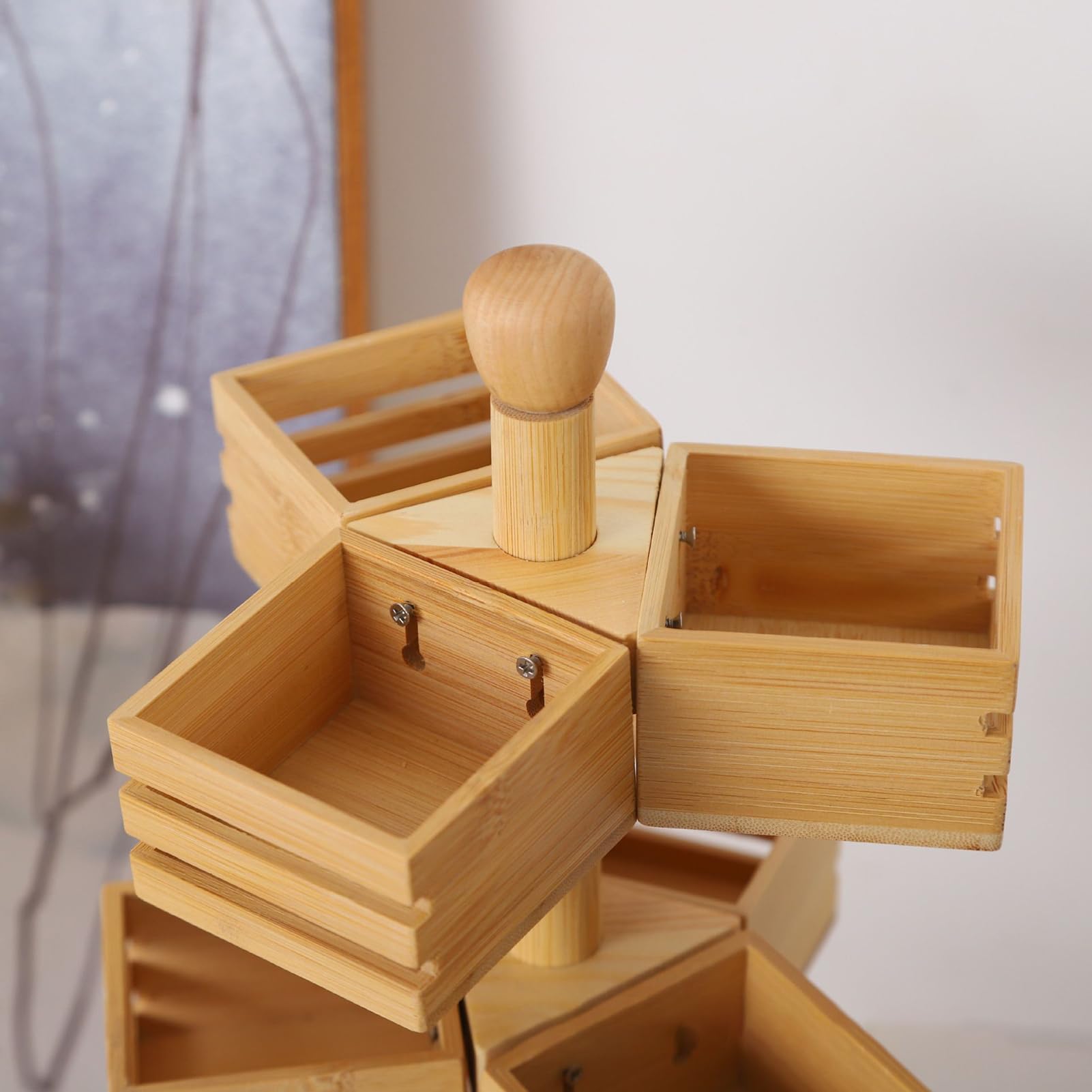 Porta bustine di tè, a 3 livelli e 9 sezioni, per pacchetti di zucchero, organizer per bustine di tè, per casa, cucina, dispensa, ufficio, scrivania, ideale per tenere in ordine ovunque