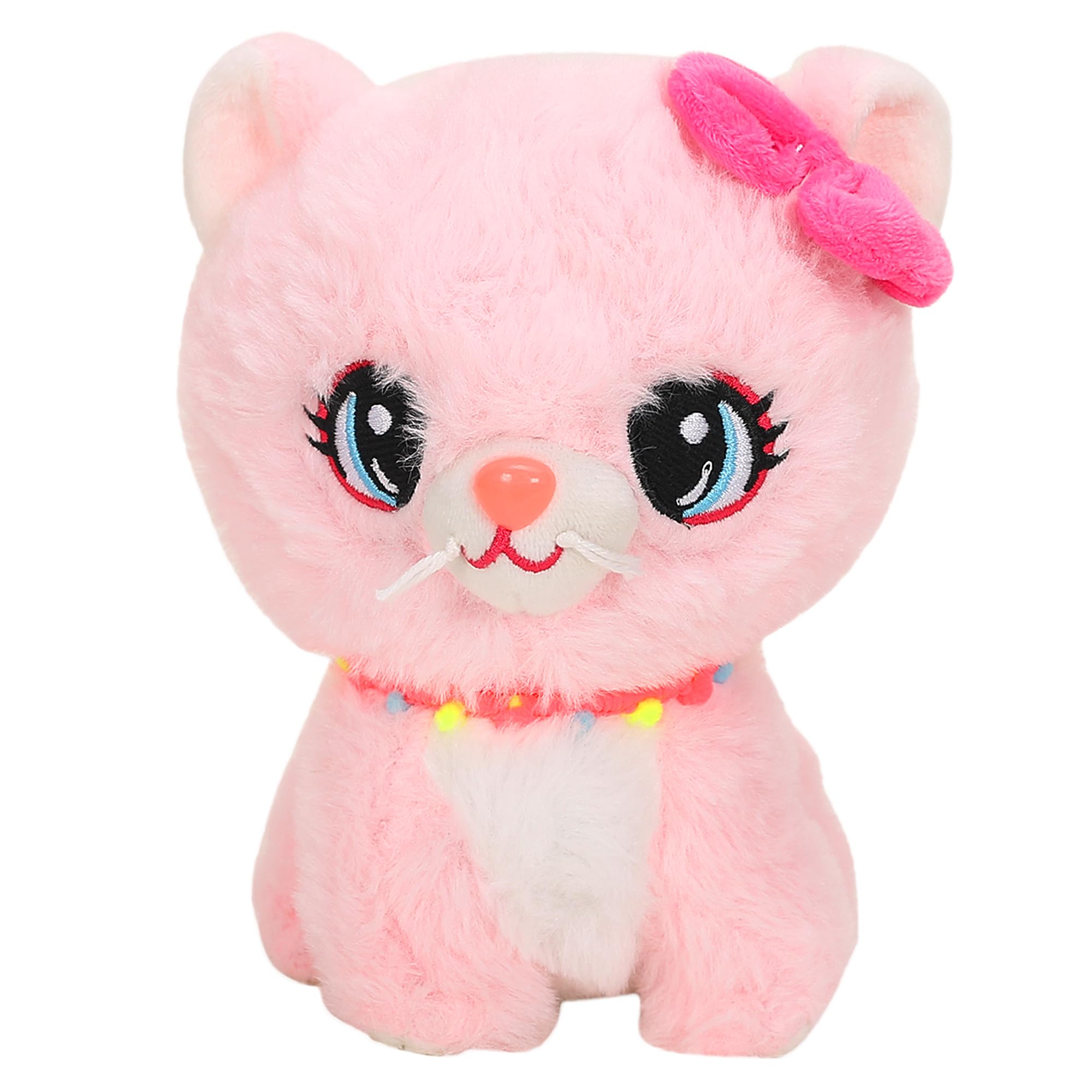 STRIDERS Cat Plush Soft Toy Baby – Pink | Cute Stuffed Animal for Kids | Huggable Cuddly Kitten for Girls & Boys | Soft Safe Plush for Everyday Play