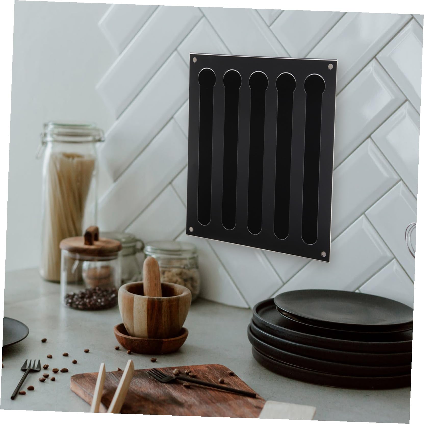 Transparenter Acryl Kapselhalter Wandmontage Kaffeezubehör Wandhalterung Kaffeekapsel Organizer Platzsparend Haushaltskapselhalter