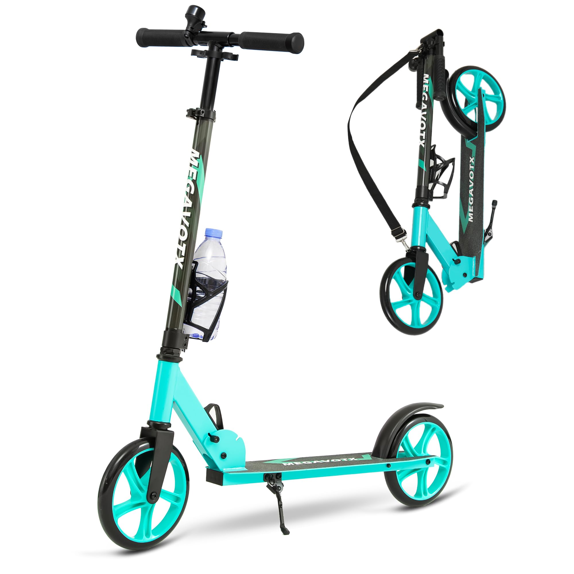 Patinete plegable para niños con ruedas resistentes de 8 pulgadas, scooters para niños, adolescentes, adultos a partir de 8 años, manubrio ajustable, regalo para niños y niñas, capacidad de