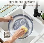 Ammeloo 18-Piece Ceramic Pots and Pans Set Non Stick, Non Toxic Cookware Set with Removable Handles, Pot Sets for Cooking, Induction Ready, Dishwasher & Oven Safe, PFAS PFOA & PTFE Free (Cream White)