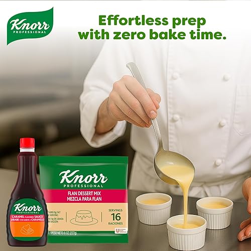 Miniatura 4 de Knorr Professional Creme Caramel Flan - Mezcla de postre de flan, 0.00 oz de grasa trans, 8 onzas (paquete de 6)