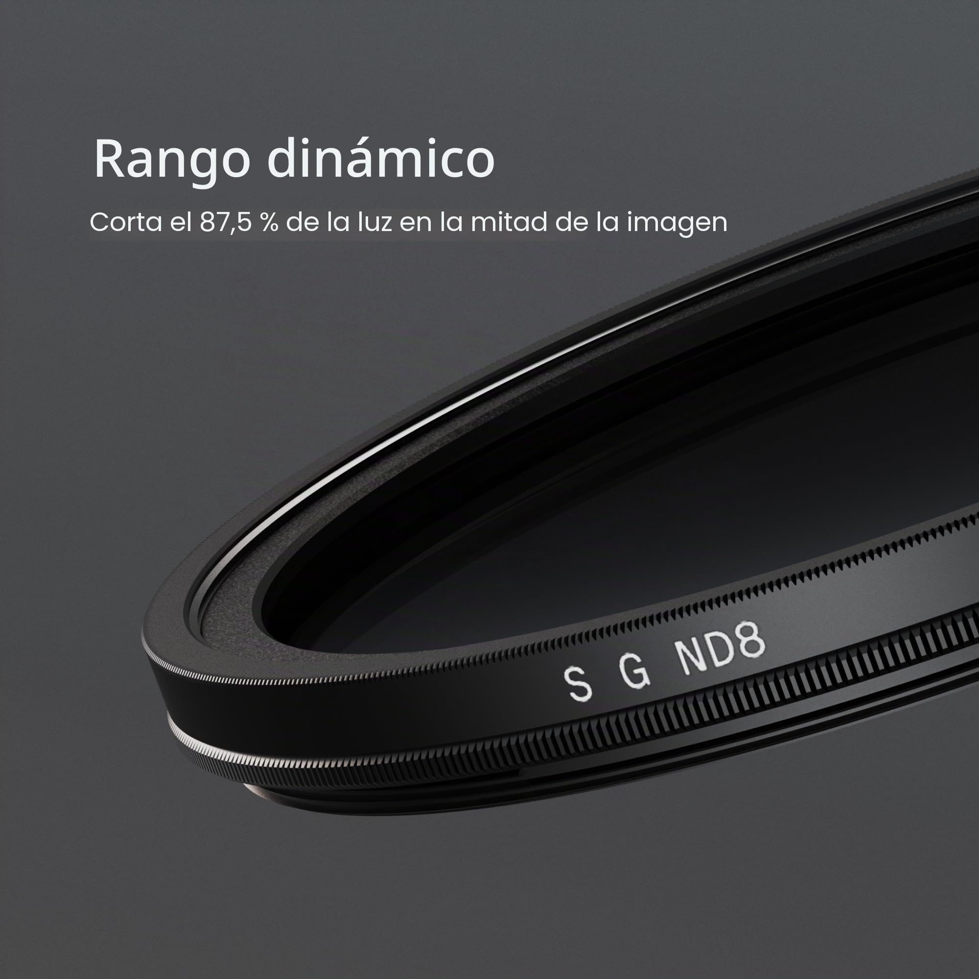 Urth 67 mm Filtro ND8 Graduado Suave para Objetivo — 3 Pasos, Vidrio óptico HD con Nano-Recubrimiento de 20 Capas, Filtro Degradado Suave de Densidad Neutra para Equilibrio de exposición | Provenza Francia. Embalaje seguro. Viene con Factura, incluido IVA