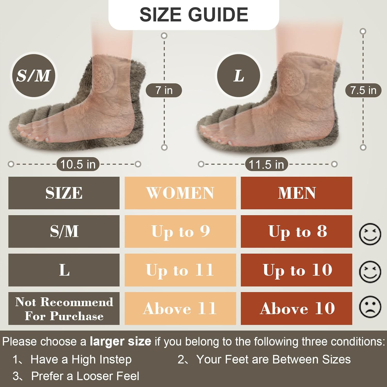 Microwavable Booties and Feet Warmers for Discomfort Reduction, Feet Warmer for Reduce Aching, Heated Boots, Microwavable Boots for Soothing Fatigue, Foot Warmer Microwave Booties for Elderly, L