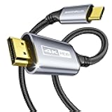 SWITCHFLUX USB-C to HDMI Cable 6Ft [4K@60Hz] High-Speed USB Type C to HDMI 2.0 Braided Cord (Thunderbolt 3/4 Compatible) for iPhone 15 Series, MacBook Pro/Air, iPad Pro, Galaxy S8 to S23