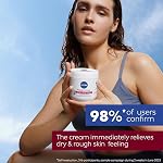 Crème NIVEA Réparation et Soin pour le visage, le corps et les mains pour peau très sèche et rugueuse, crème 15% glycérine + urée pour réparer visiblement la sécheresse et prévenir la perte d'humidité pendant 72 heures, pot de 400mL