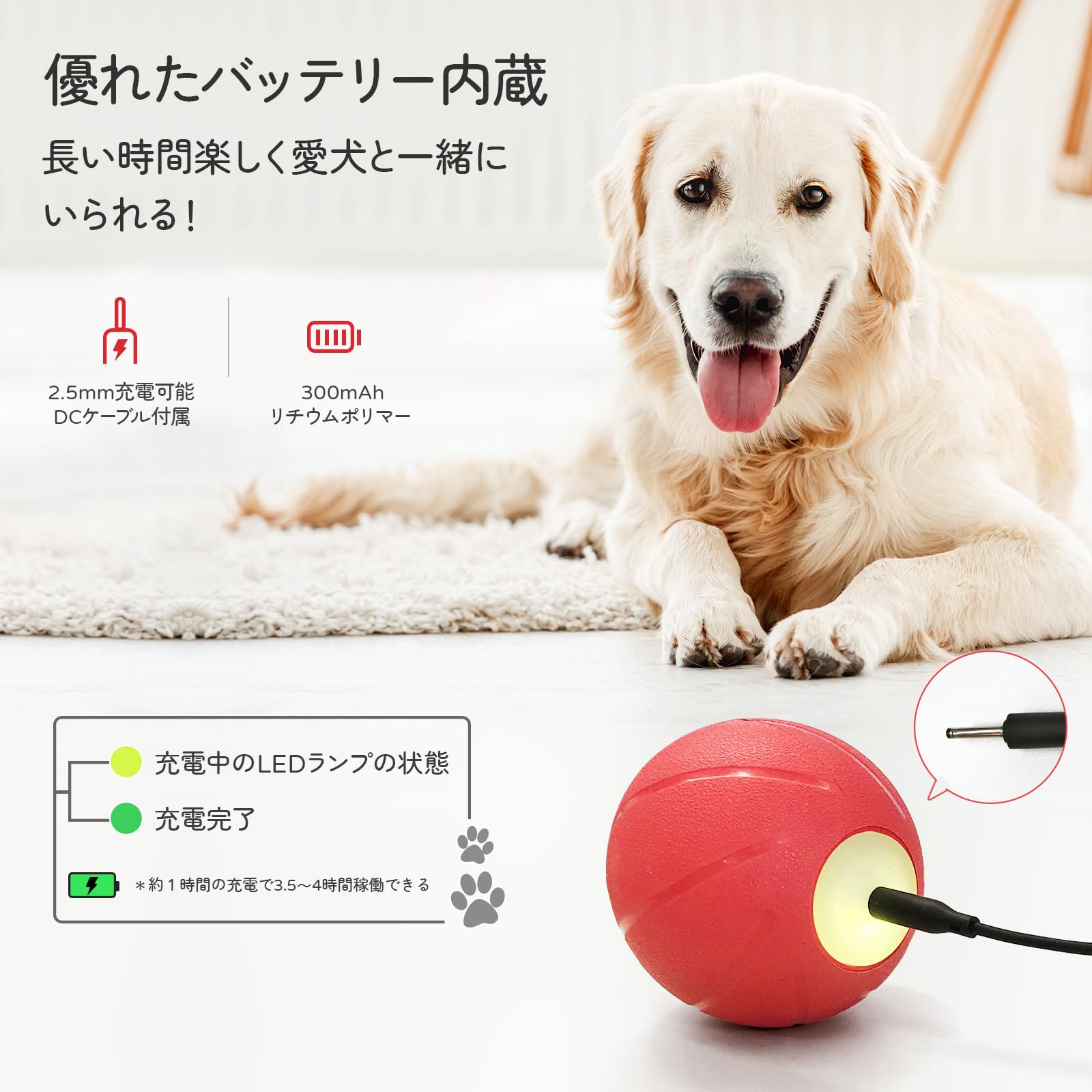 Amazon | Cheerble 犬ボール 第二世代 犬おもちゃ 自動