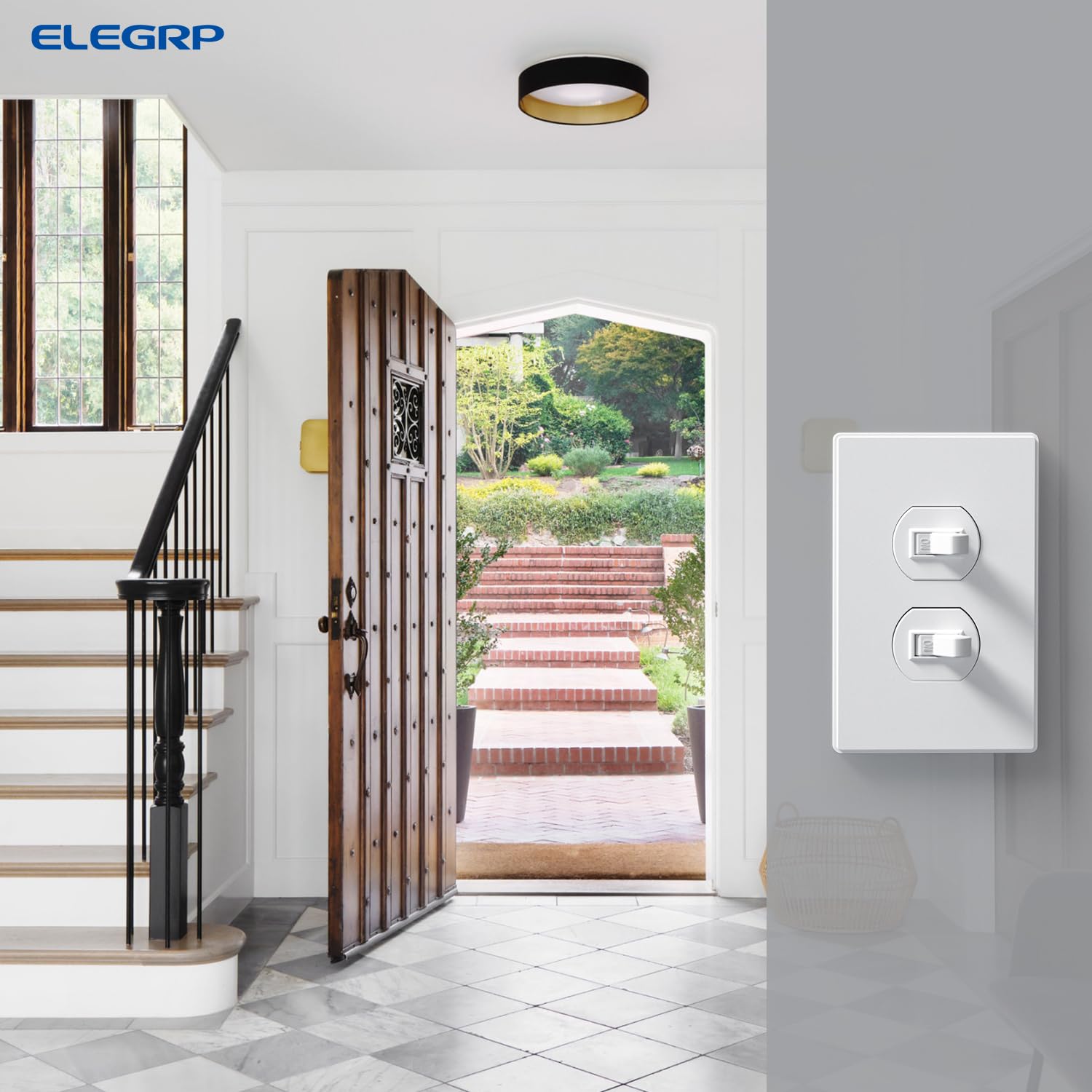 Matte White Screwless Wall Plates - 10 Pack -5