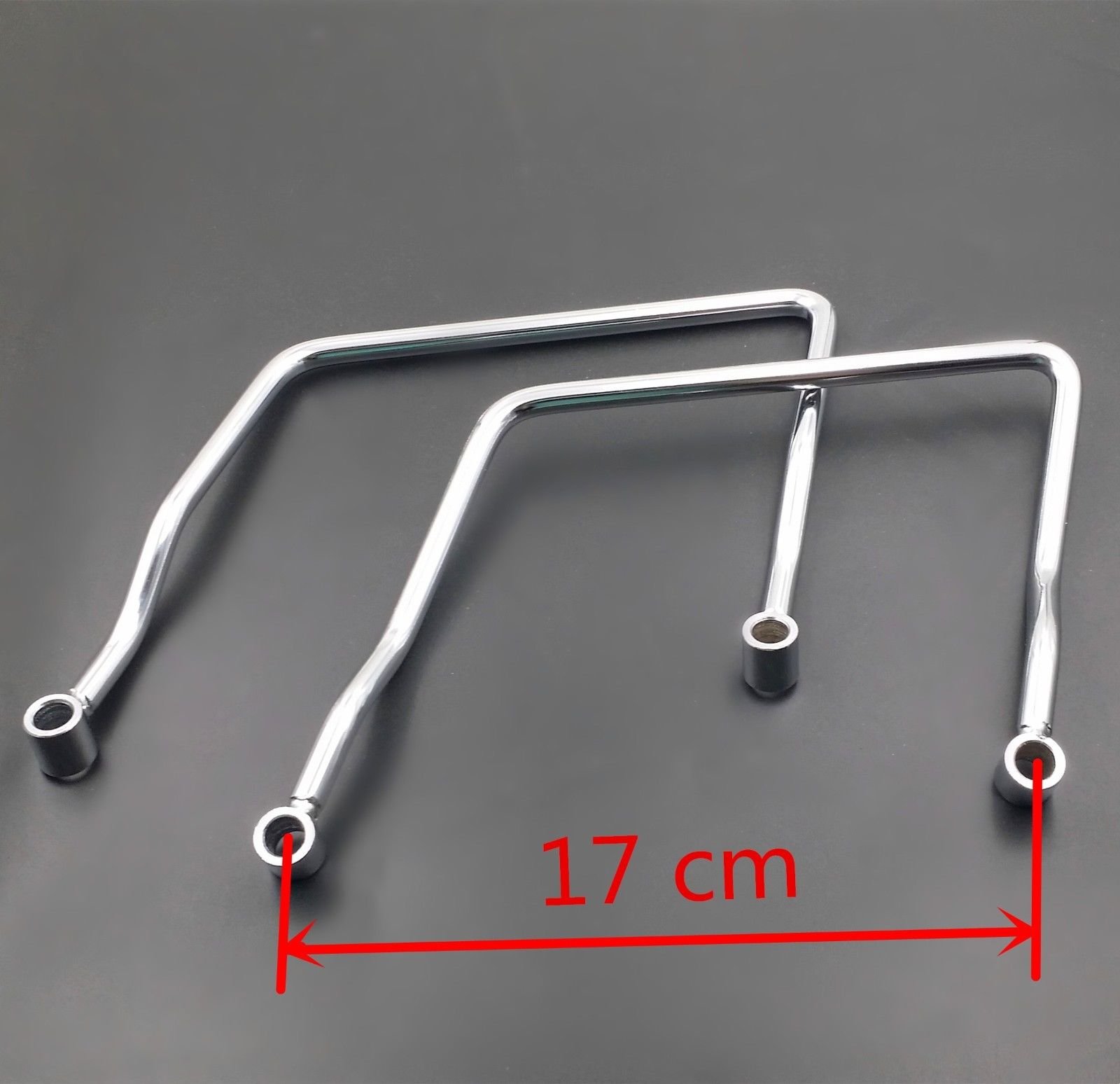 BHYShop Sac de selle de moto avec barre de support Cruiser Chopper Custom