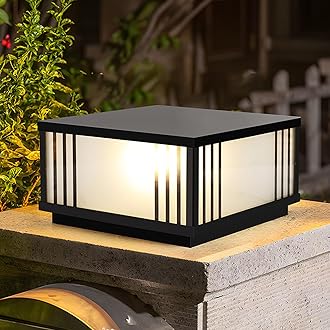 Modern Outdoor Post Light Outdoor Pillar Lamps Waterproof For Garden Patio Decoration Gate Bollard Column Lamp Corridor Porch Landscape Light Courtyard Gate Lighting